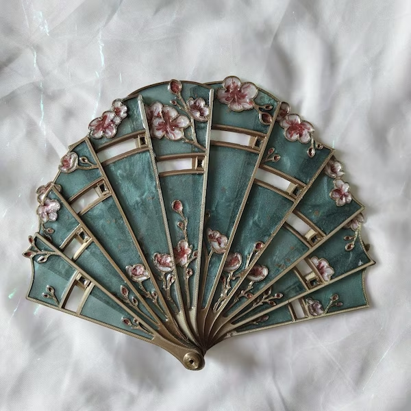 Cherry blossom hand fan